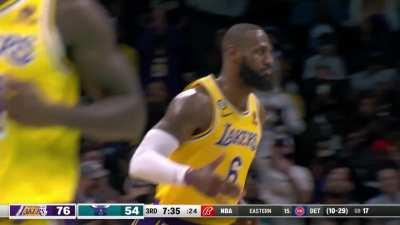 Highlight Lebron Throws Down A Reverse Alley Oop Jam As