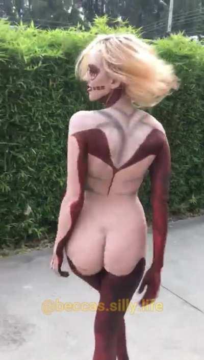 Female Titan Cosplay Bodypaint