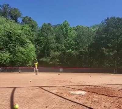 This proud dad's reaction to his son's first ever home run is pure joy