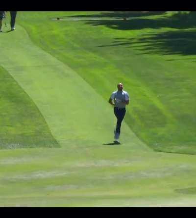 Steph Curry with a Hole in One at the American Century Championship