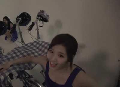 TWICE Sana riding [More in comments]