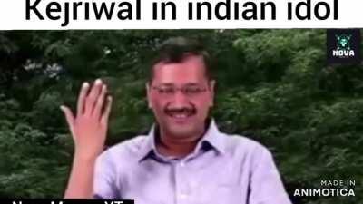 When AIM and Kejriwal enter Indian Idol. (AIM tu mumbai aa rha hai)