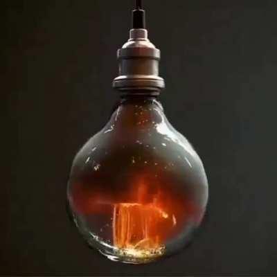 light bulb explosion in slow motion