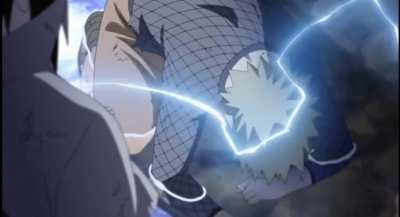 I don't think people talk enough about Naruto's raw strength. Naruto on his last legs, on verge of chakra exhaustion punched Sasuke hard enough to create a small cave in the rock cliff. Naruto's strength and durability was really on whole other level!