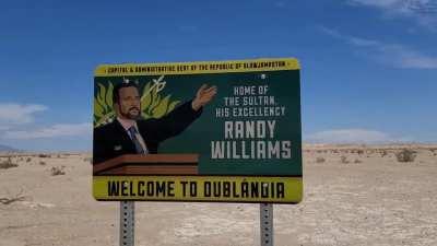 Some Dude started his own Country in the California Desert called Slowjamastan