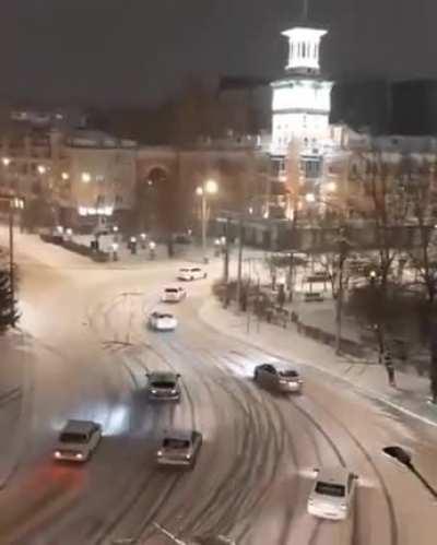 In Siberia you gotta know how to drift just to get around on public roads