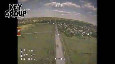 A Ukrainian drone operator spots a Russian 9K33 