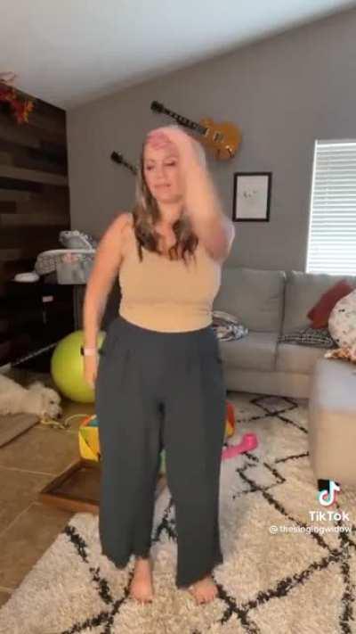 Dancing after her husband was brutally murdered