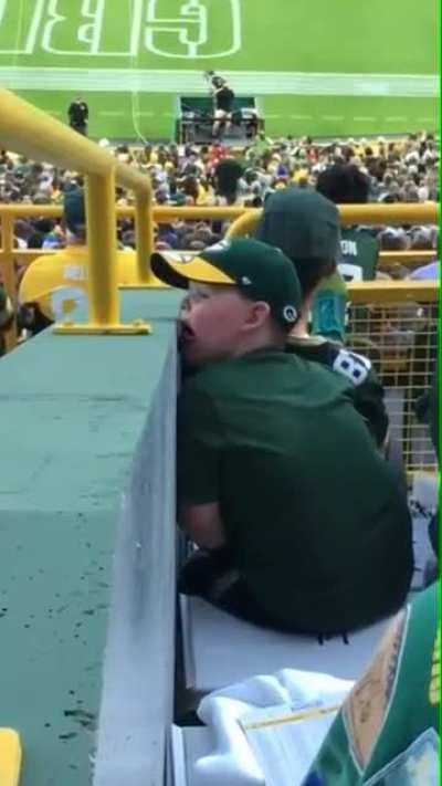 WCGW taking little Jimmy to the Packers game