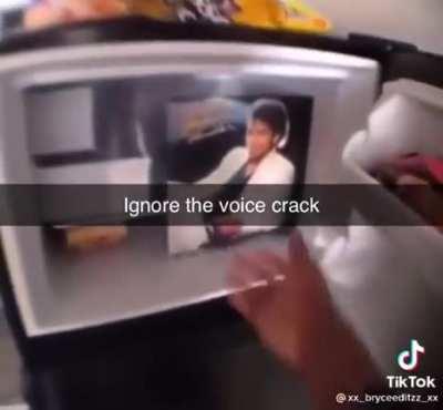 Ignore the voice crack