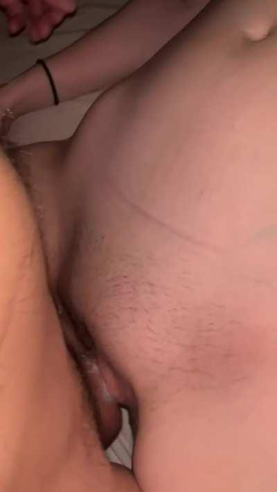 I get so creamy when he fucks me deep