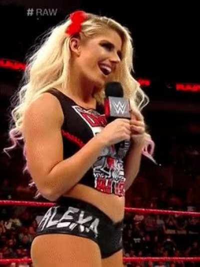 Alexa from a 2018 episode of RAW