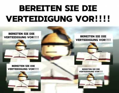 BEREITIN SIE DIE VERTEIDIGUNG VOR!!!!