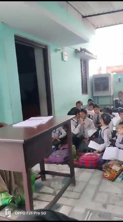 Meet a teacher in the Indian School asking Hindu children to beat a Muslim child. She says that she has made it her duty to do that.