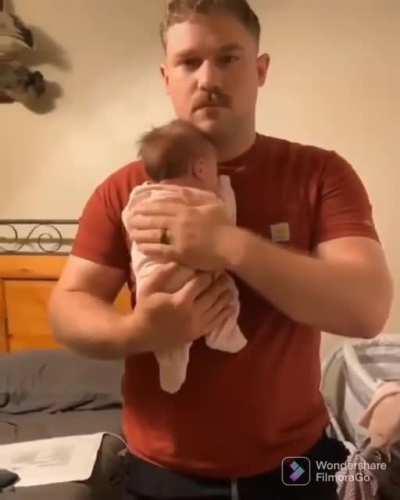 to put the baby down