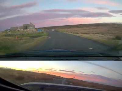 Tan Hill/Stonesdale area at sunset, North Yorkshire, UK - Driving my T Sport enthusiastically in the Yorkshire Dales National Park. Fantastic B-Road in the pennine hills/mountains (Caveats in comments).