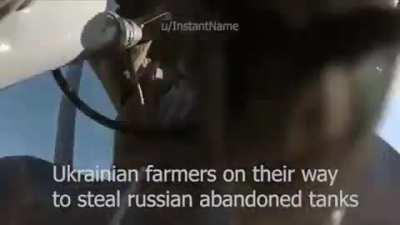 Ukrainian farmer moment