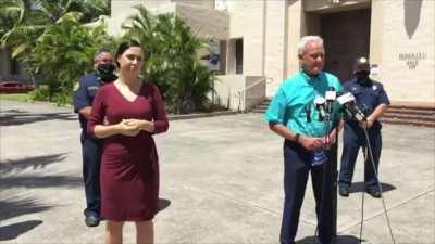 Mayor Caldwell's sign language interpreter is on it