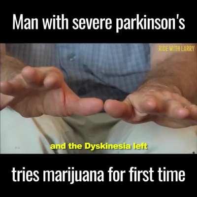 Man with Parkinson's tries CBD oil and his symptoms are cured ! (Credit: Ride with Larry)