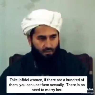 Sunni Deobandi Cleric : Kafir women are like Animals, take them as Sex Slaves 100 at a time, No Problem. This is the ruling from the School of Hanafi Jurisprudence, 85% of all Mosques in the UK accept this Ruling.