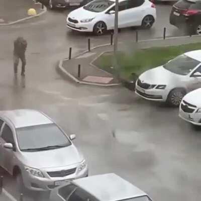 HMFT after i try to walk across sheet metal in a hurricane.