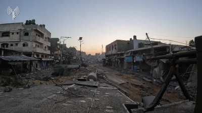 551 Reservist brigade fighting in Beit Hanoun, Gaza 2023. Tank POV. 