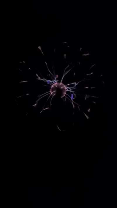 Slow-mo of a plasma ball