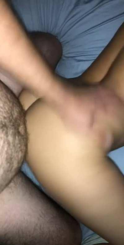 Milking him with my tight pussy