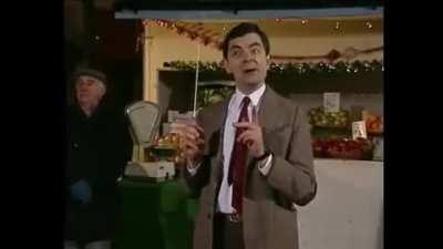 This hilarious scene from Mr. Bean.