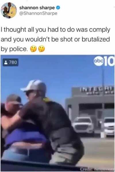 What's fucked up is that they discovered after cuffing him that he was the wrong guy so they charged him with resisting arrest instead