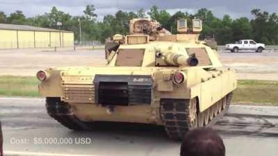 The maneuverability of the 138,000lb M1A2 Abrams tank