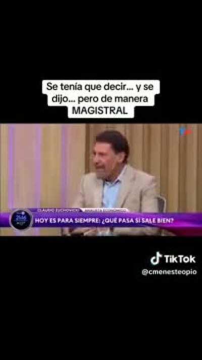 Se tenia que decir y se dijo: Claudio Zuchovicki en TN