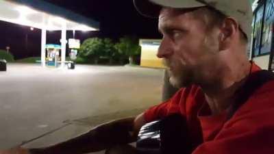 Homeless guy spits some truth