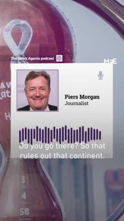 Piers Morgan rebukes the double standard and hypocrisy of Western countries toward Qatar