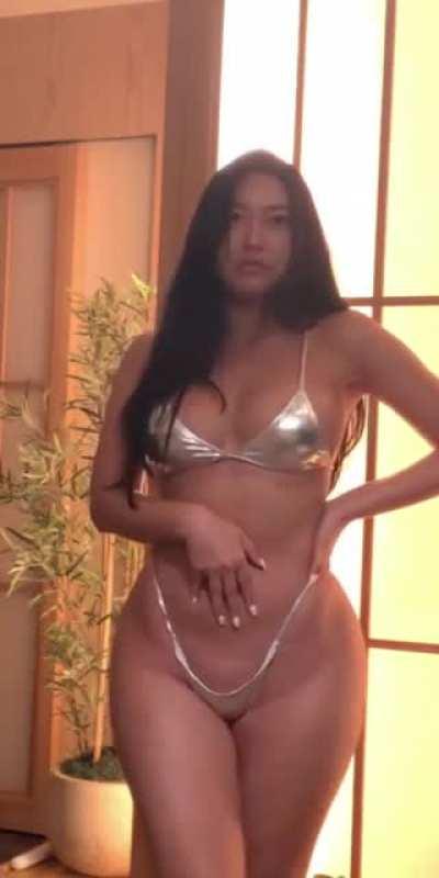 Silver Bikini at a Busan Spa