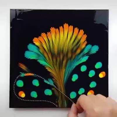 The way this painting is made