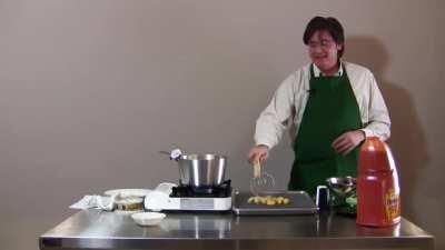 Blogger attempts deep frying gnocchi