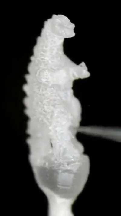 Carving Godzilla from a grain of rice