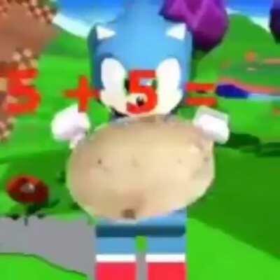 Sonic gets a math problem wrong and proceeds to dance like there’s no tomorrow