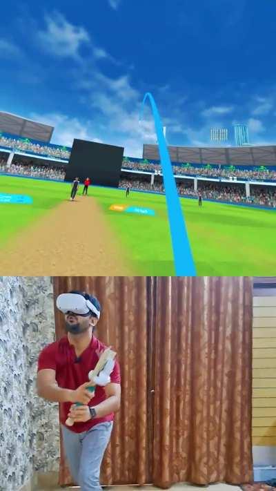 Massive Six in VR Cricket