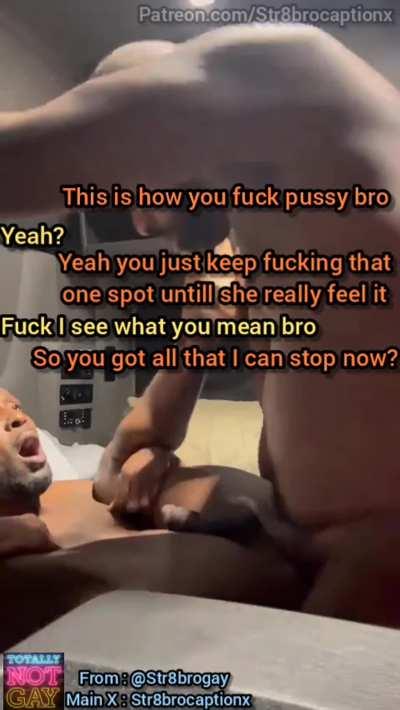 This ain't what it looks like, bro was just showing his homeboy how to properly fuck a bitch🥵