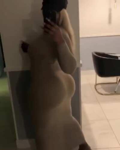 Dress hugging that ass