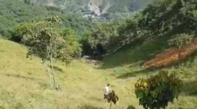 WCGW getting into a tire and rolling down a hill