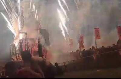 Defqon1 - the firework went wrong almost bad