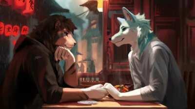Chinese Restaurant Scene by Jerry Berry (Animated by Silo the Arctic Fox)