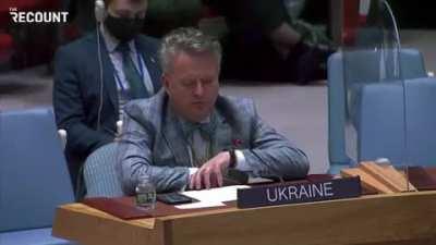 Ukrainian Ambassador to the UN Sergiy Kyslytsya asks his Russian counterpart: “Why has the Russian Federation decided to cosplay as the Nazi Third Reich?&quot;