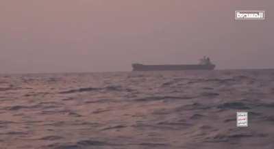The Houthis published footage of their attack on the ship 