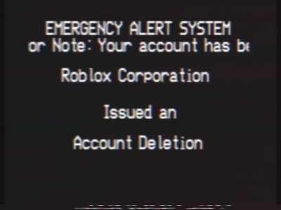 Roblox really wanted to inform me about my account deletion so much that they hacked the Emergency Alert System.