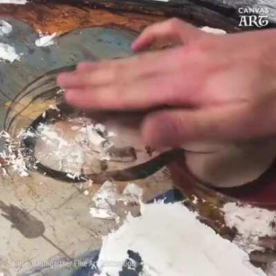 Restoring a painting