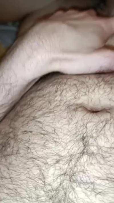 The guy came inside my pussy. Watch to the end how much cum flows down.